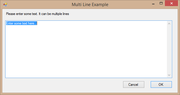 Multi Line Example