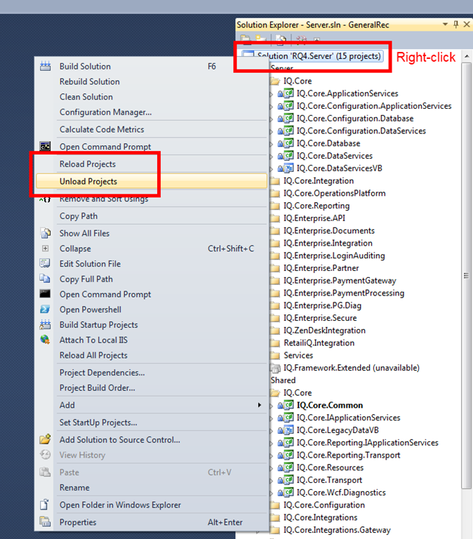 visual studio cmake hang unloading project